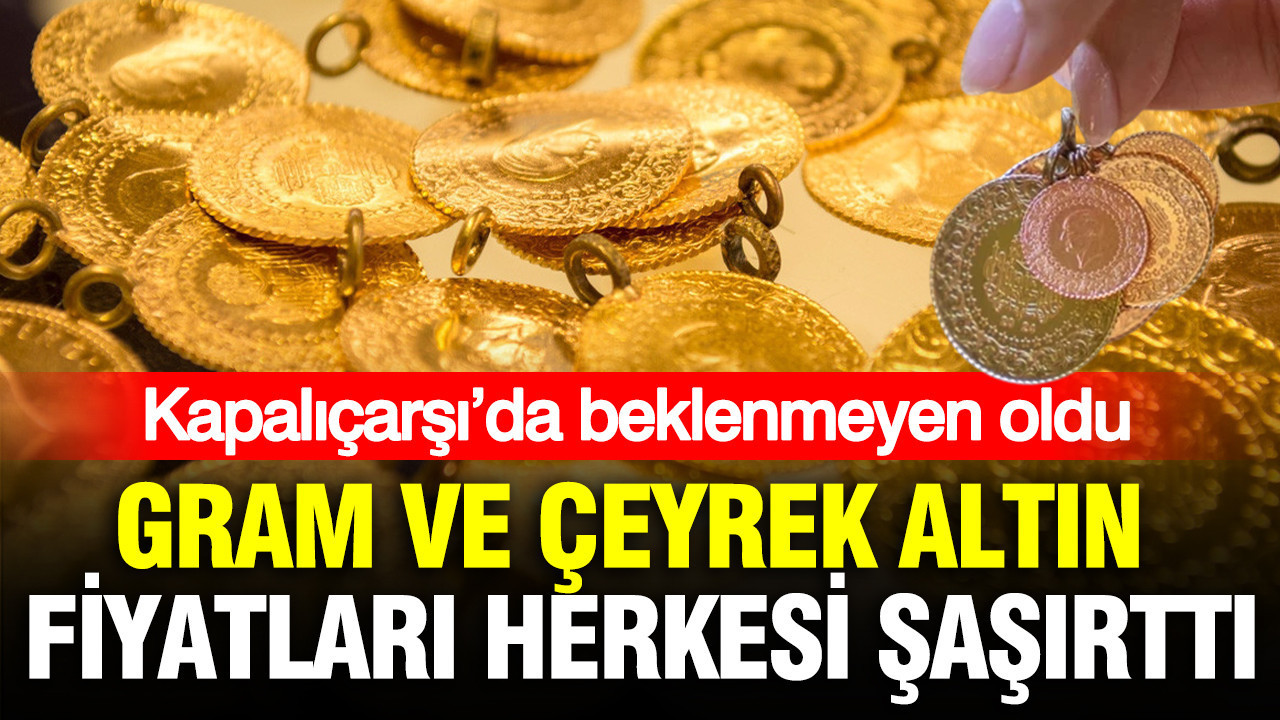 Kapalıçarşı altın fiyatları bugün ne kadar? Gram altın, çeyrek altın kaç TL oldu? (18 Ağustos)